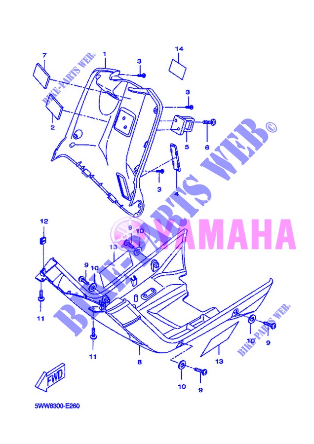 LEG SHIELD for Yamaha BOOSTER SPIRIT 2013
