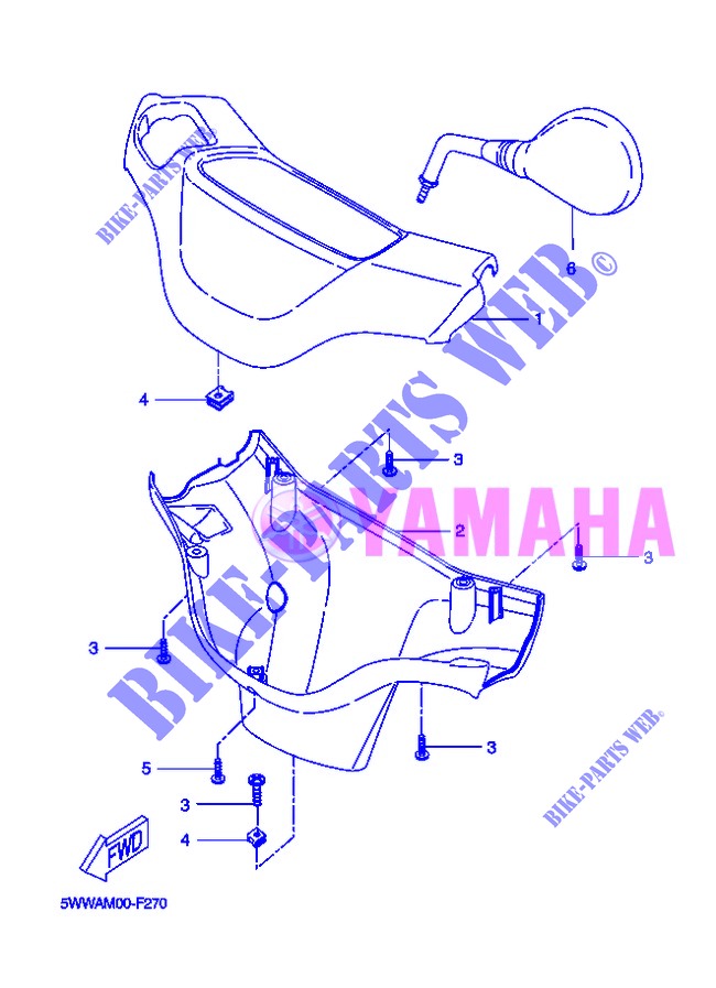 COVER 1 for Yamaha BOOSTER SPIRIT 2013
