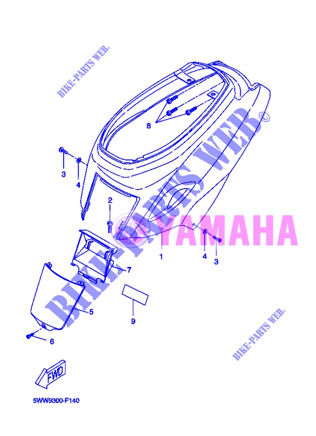 SIDE COVER for Yamaha BOOSTER SPIRIT 2013