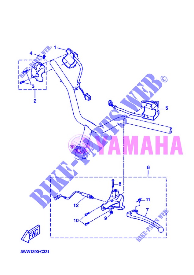 SWITCH / LEVER for Yamaha BOOSTER SPIRIT 2013