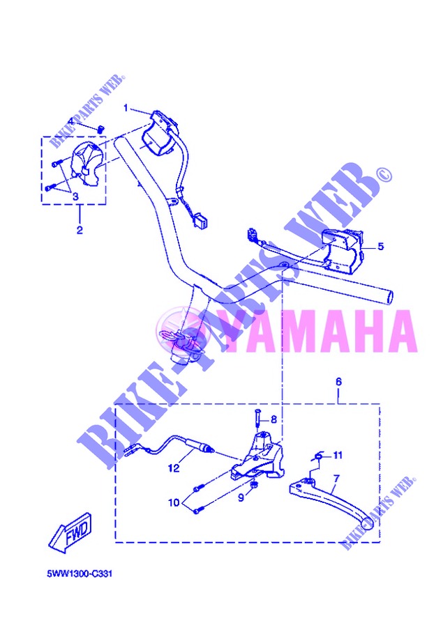 SWITCH / LEVER for Yamaha CW50 2013