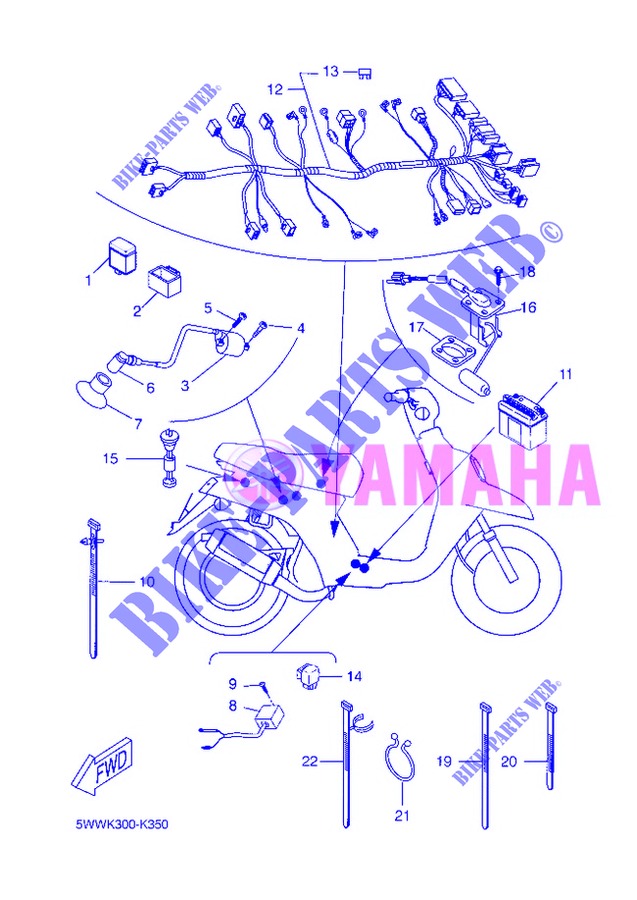ELECTRICAL 2 for Yamaha CW50 2013