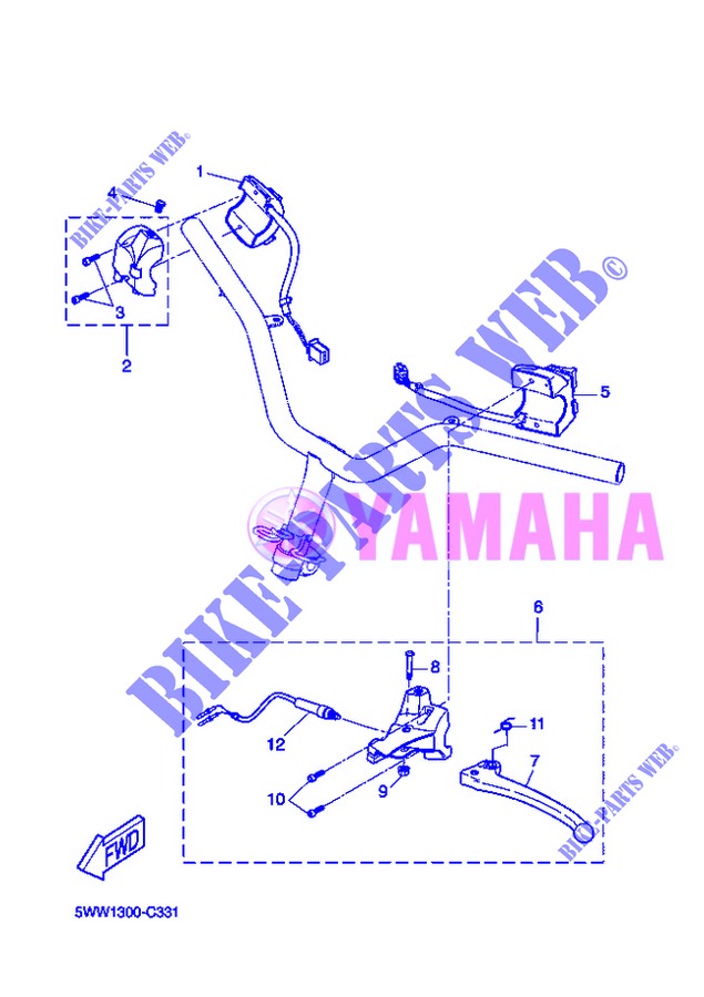 SWITCH / LEVER for Yamaha CW50 2013