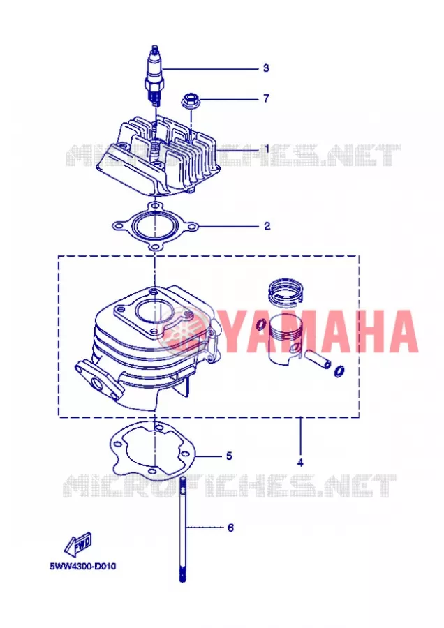 CYLINDER Yamaha SCOOTER 50 2013 BWS  CW50E