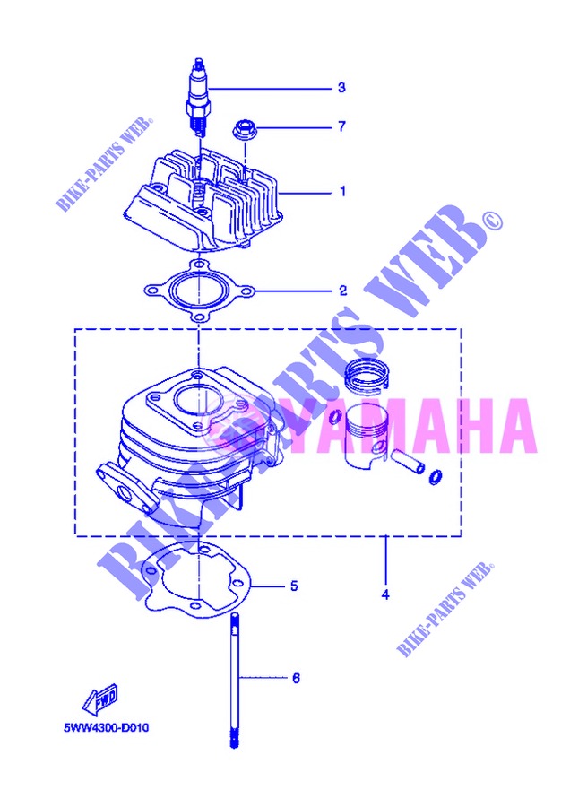 CYLINDER for Yamaha BOOSTER ONE 2013