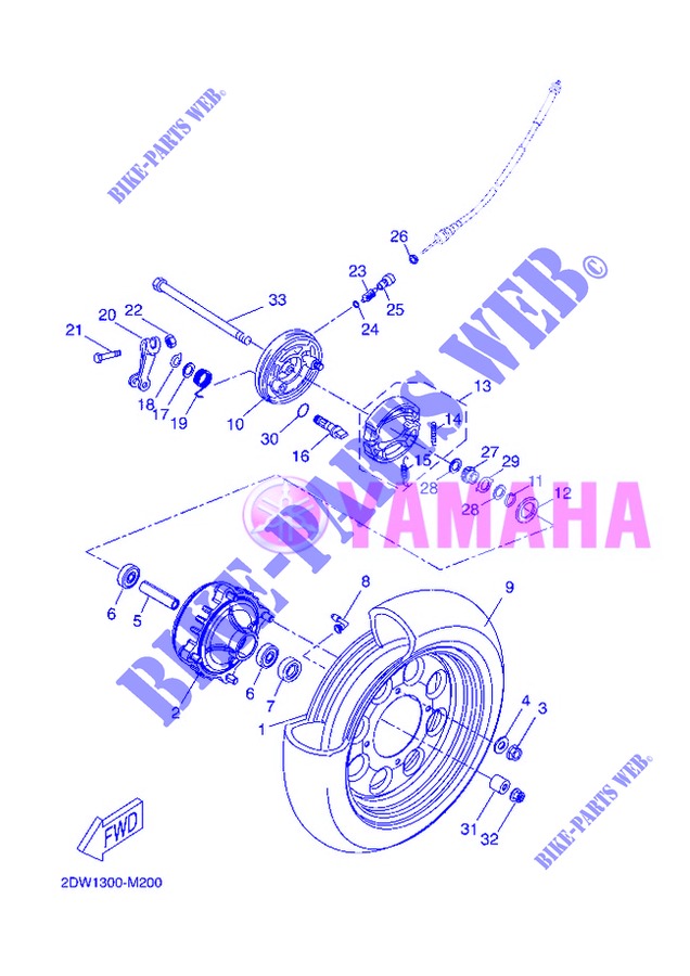 FRONT WHEEL for Yamaha BOOSTER ONE 2013