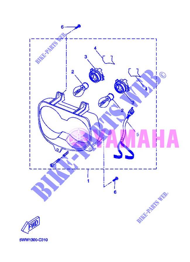 HEADLIGHT for Yamaha BOOSTER 12