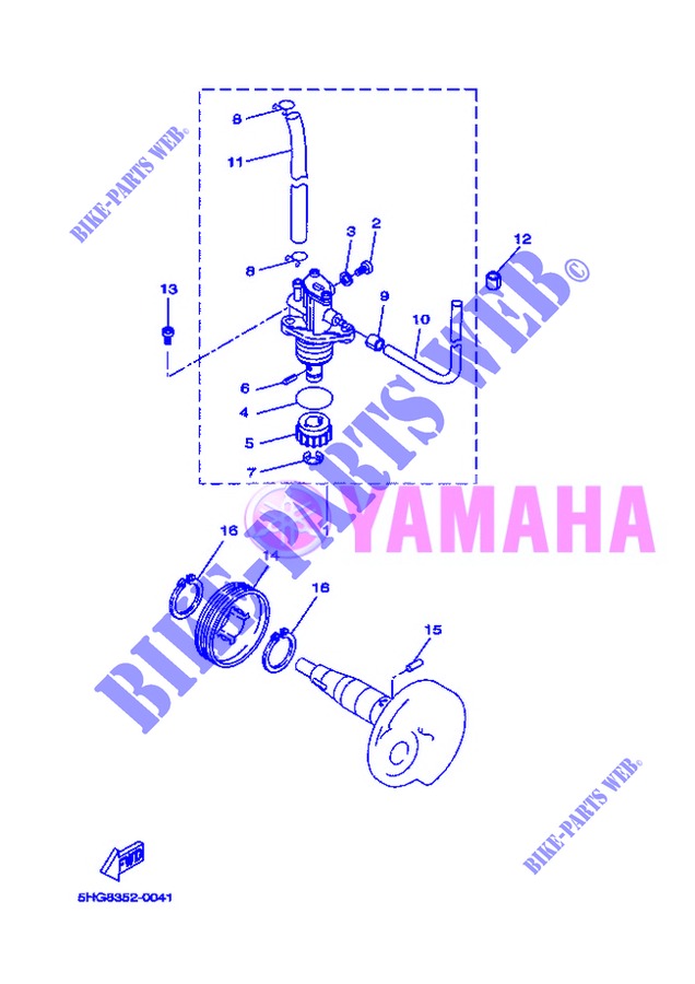 OIL PUMP for Yamaha BOOSTER 12