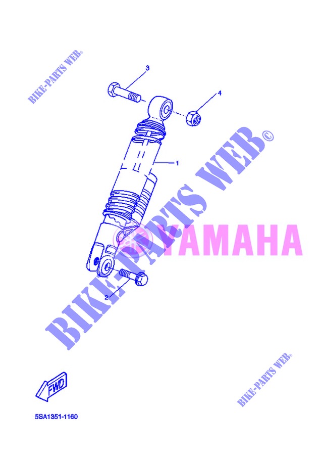 REAR SHOCK ABSORBER for Yamaha BOOSTER 12