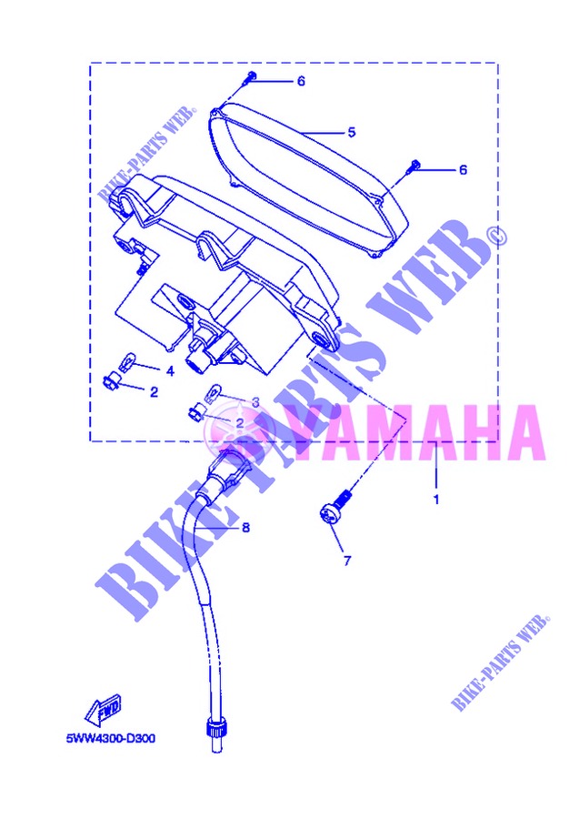 SPEEDOMETER for Yamaha BOOSTER 12