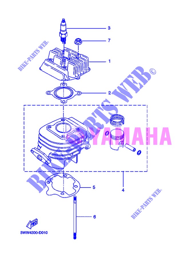 CYLINDER for Yamaha BOOSTER 12