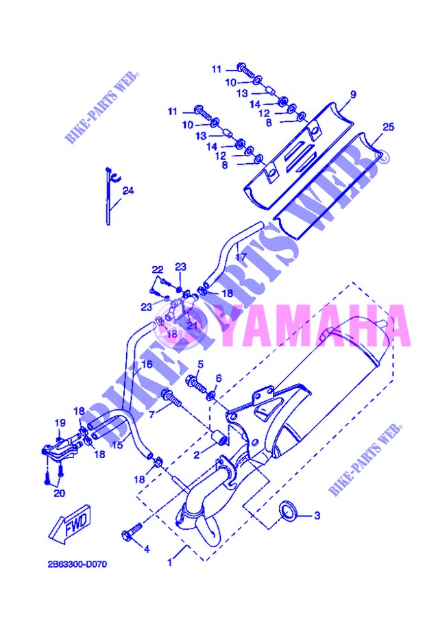 EXHAUST for Yamaha BOOSTER 12
