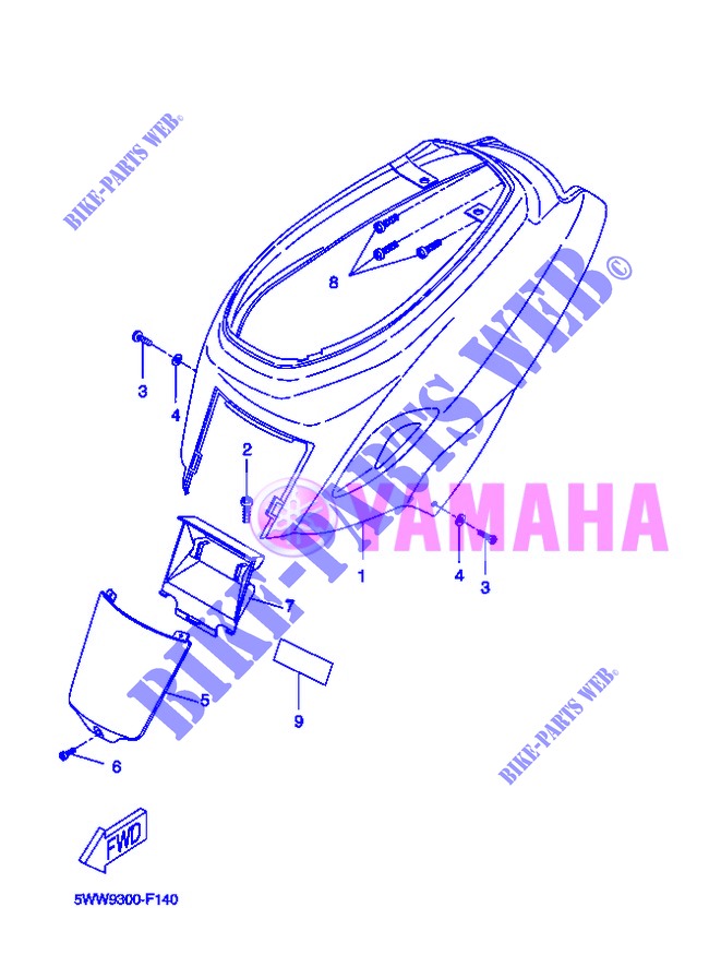 SIDE COVER for Yamaha BOOSTER 12