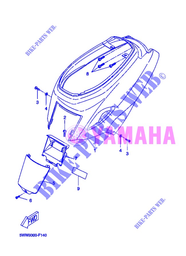 SIDE COVER for Yamaha BOOSTER NAKED 2013