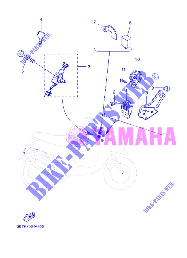 ELECTRICAL 1 for Yamaha BOOSTER NAKED 2013