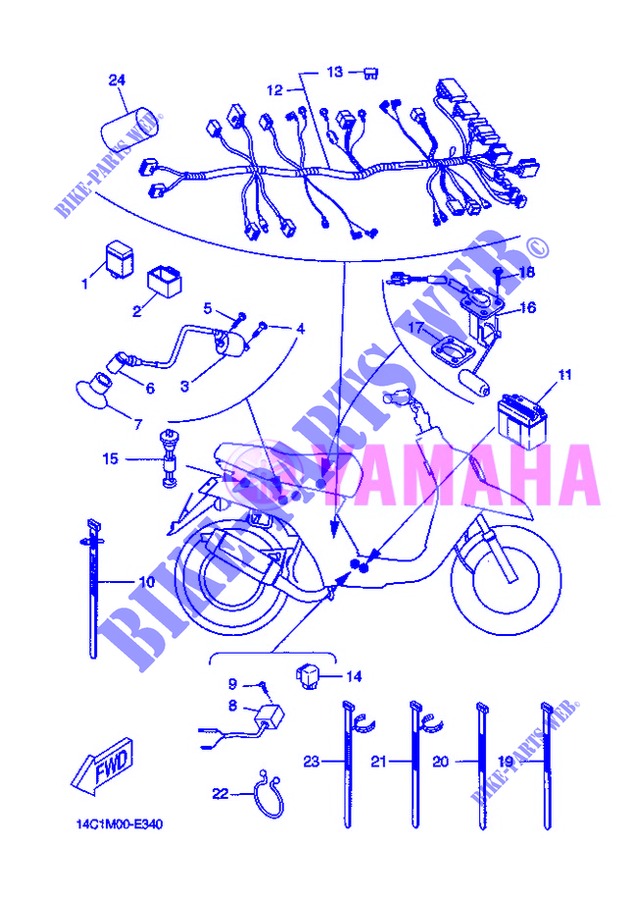 ELECTRICAL 2 for Yamaha BOOSTER NAKED 2013