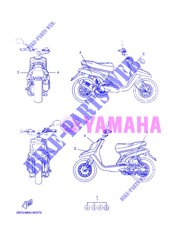 STICKER for Yamaha BOOSTER NAKED 2013