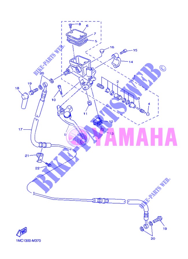 CLUTCH MASTER CYLINDER for Yamaha FJR1300A 2013
