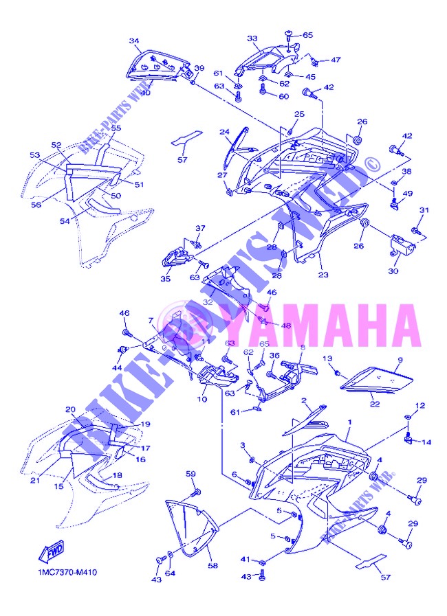 COVER 2 for Yamaha FJR1300A 2013