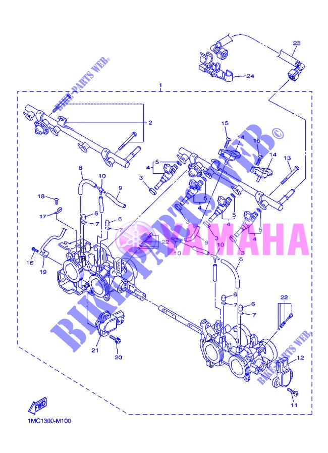 INTAKE 2 for Yamaha FJR1300AS 2013