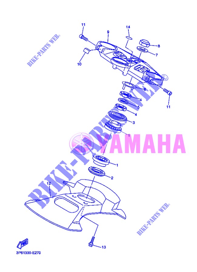 STEERING for Yamaha FJR1300AS 2013