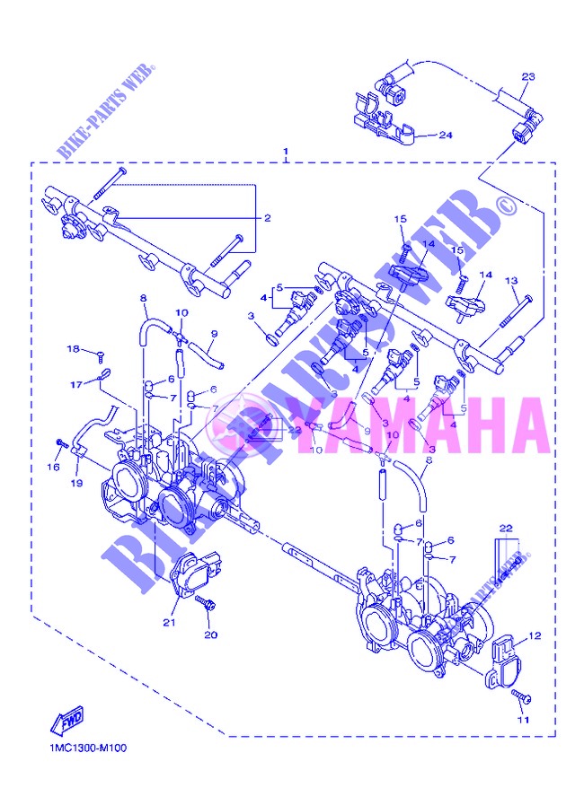 INTAKE 2 for Yamaha FJR1300AS 2013