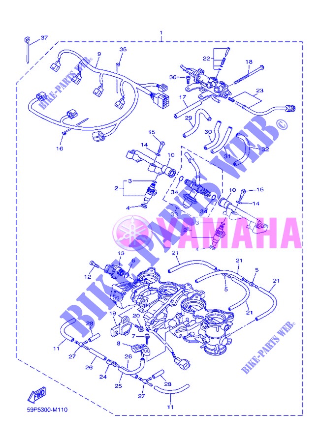 INTAKE 2 for Yamaha FZ8N 2013