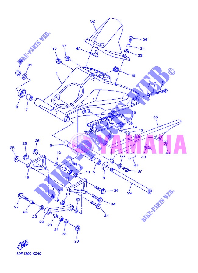 SWINGARM for Yamaha FZ8N 2013