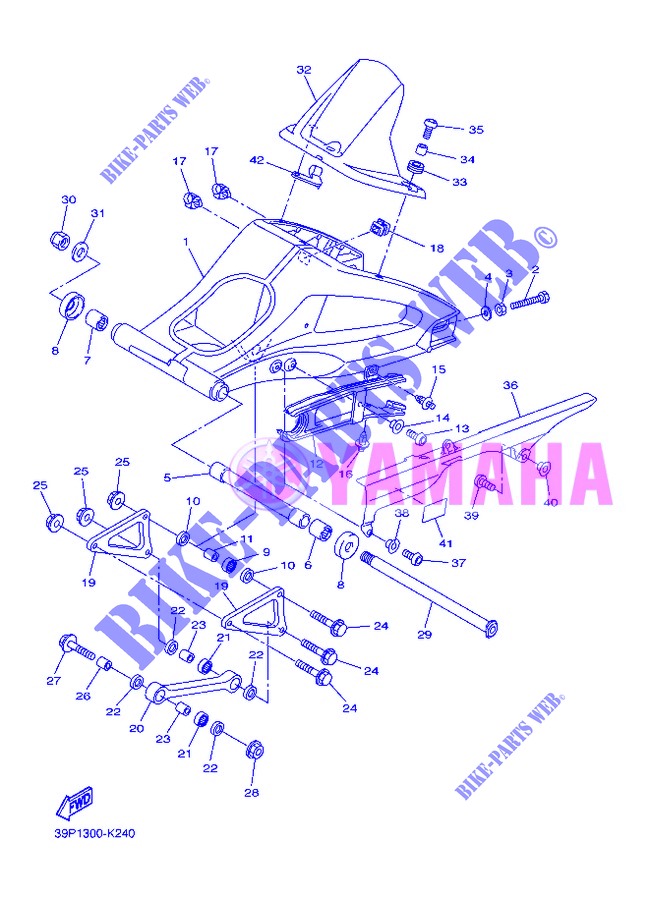 SWINGARM for Yamaha FZ8N 2013