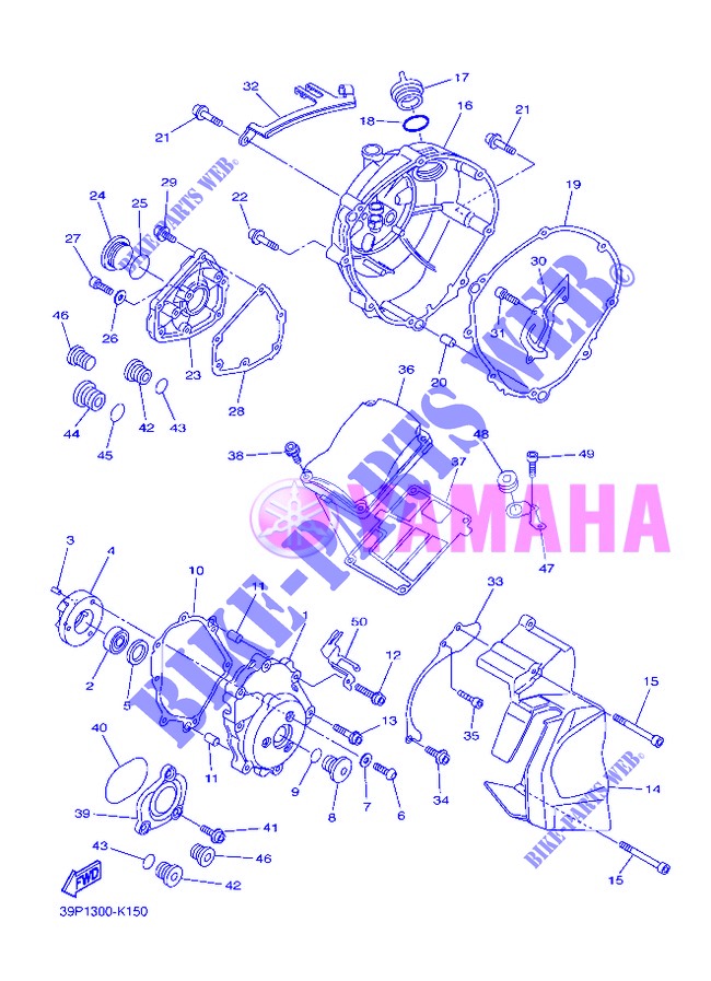 COVER   ENGINE 1 for Yamaha FZ8NA 2013