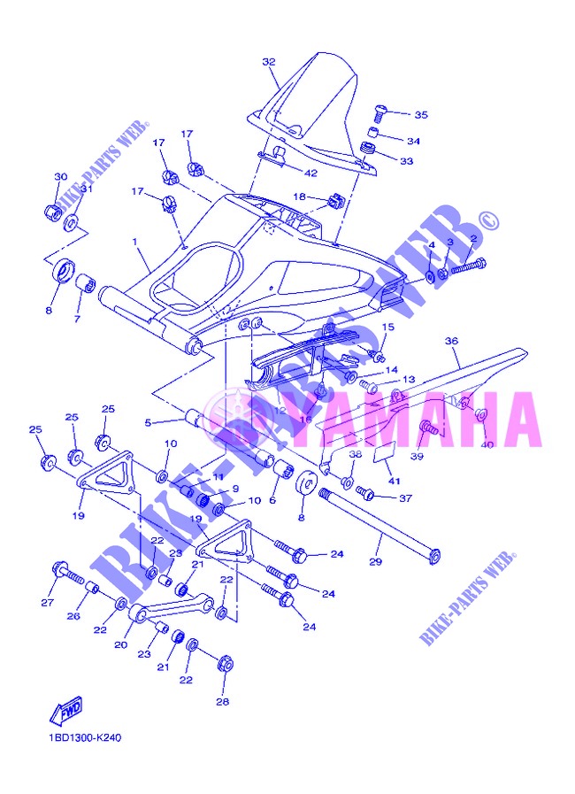 SWINGARM for Yamaha FZ8NA 2013