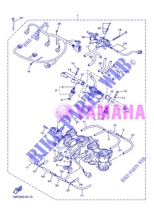 INTAKE 2 for Yamaha FZ8NA 2013