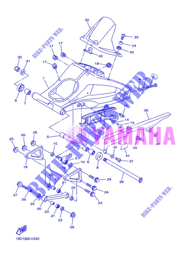 SWINGARM for Yamaha FZ8NA 2013