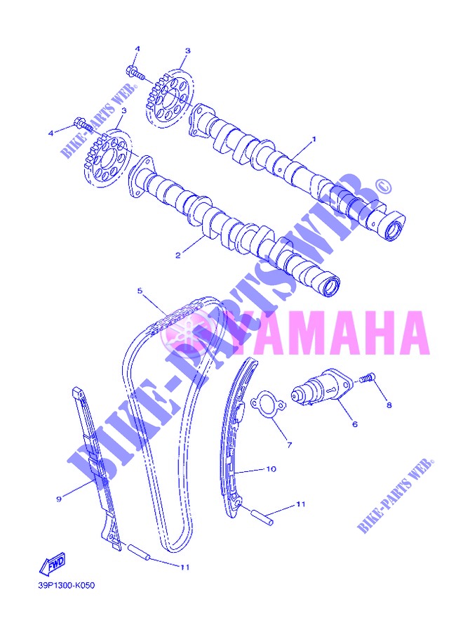 CAMSHAFT / TIMING CHAIN for Yamaha FZ8NA 2013