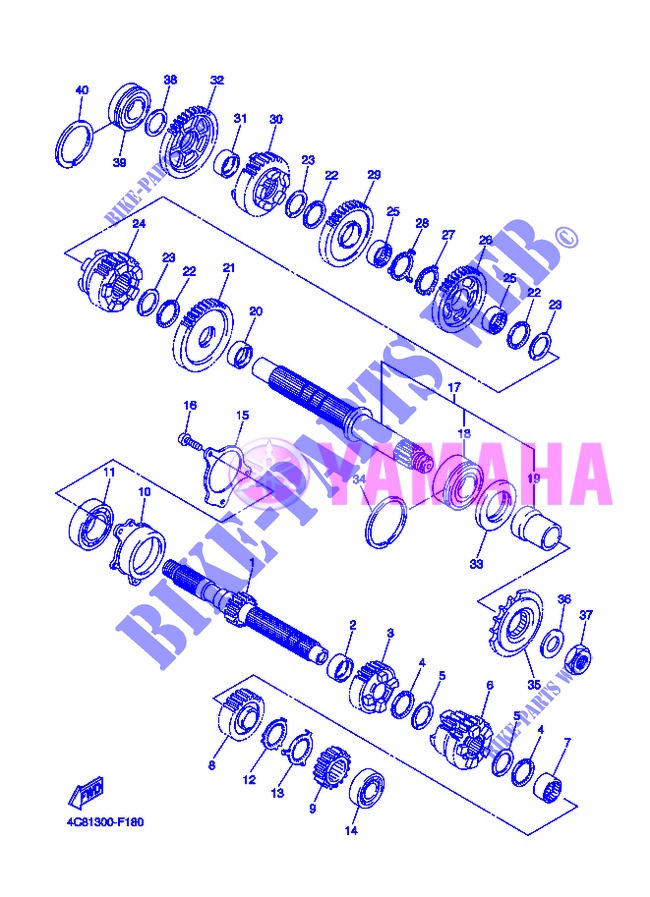 TRANSMISSION for Yamaha FZ8NA 2013
