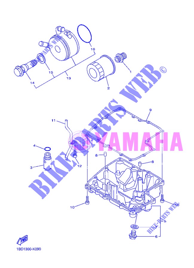 OIL FILTER for Yamaha FZ8NA 2013