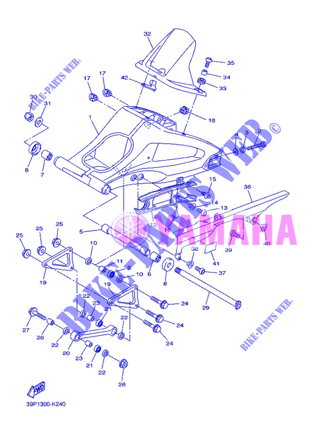 SWINGARM for Yamaha FZ8S 2013