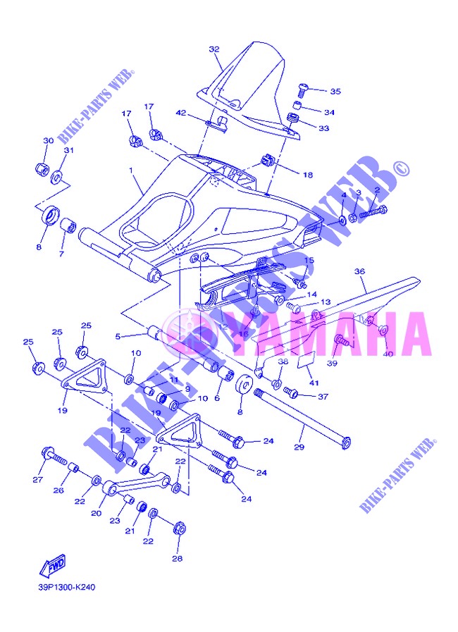 SWINGARM for Yamaha FZ8S 2013