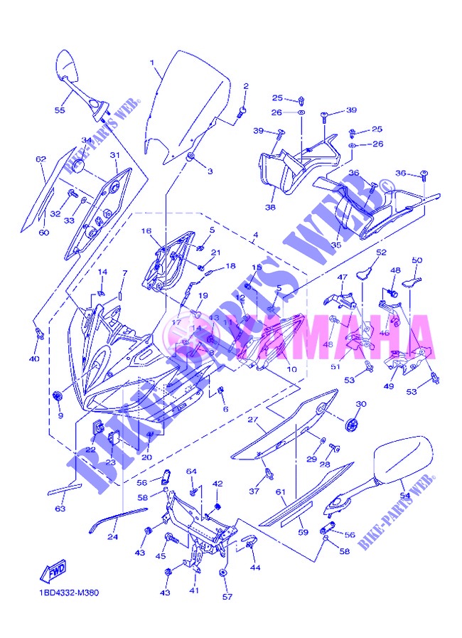 COVER for Yamaha FZ8SA 2013