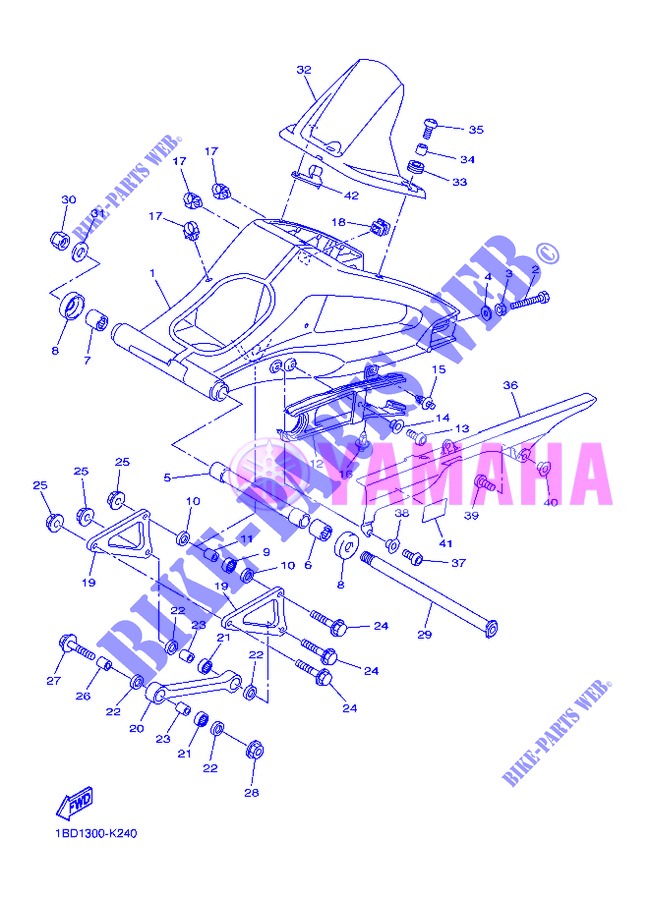 SWINGARM for Yamaha FZ8SA 2013