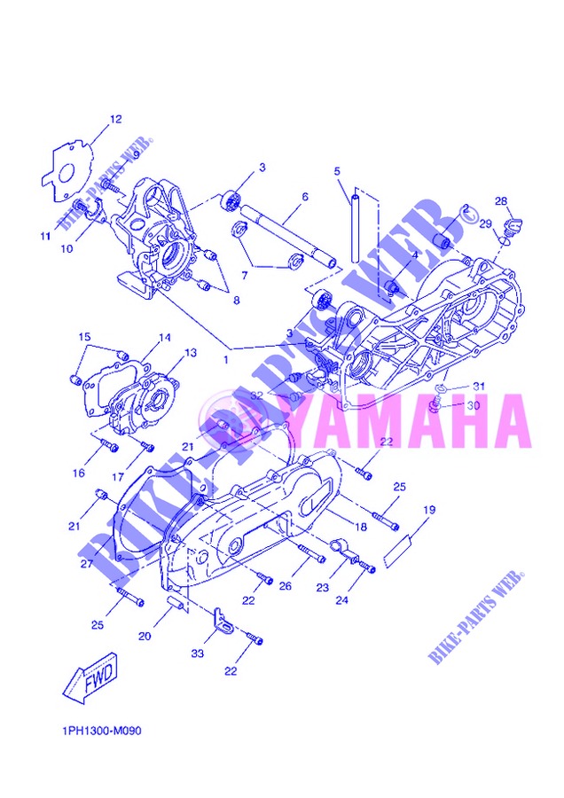 CRANKCASE for Yamaha NS50 2013