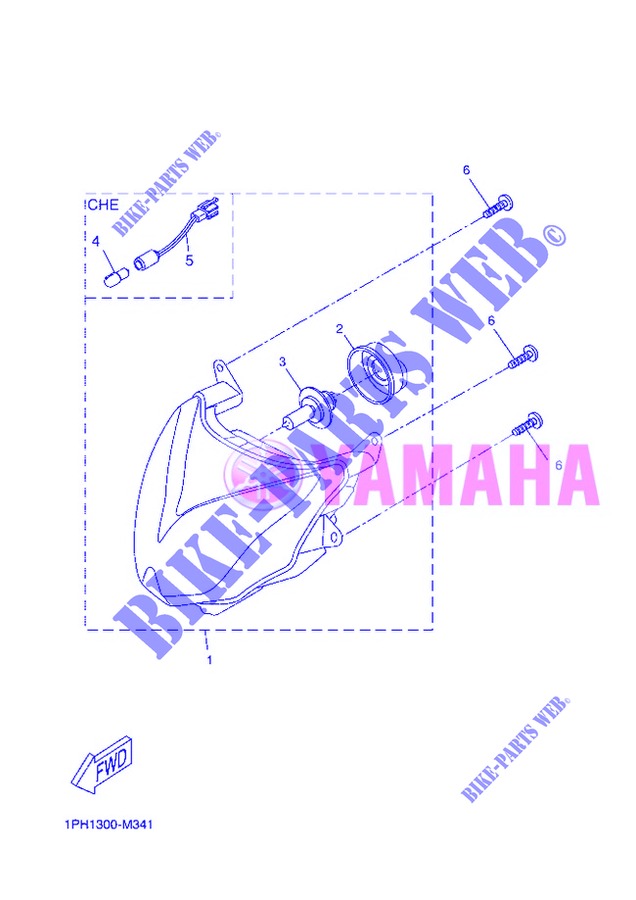 HEADLIGHT for Yamaha NS50 2013