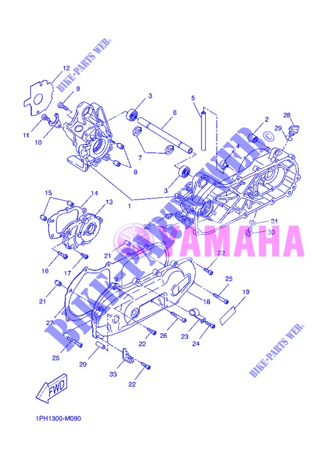 CRANKCASE for Yamaha NS50 2013