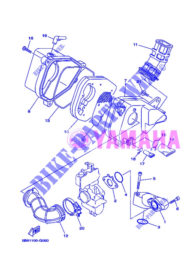 INTAKE for Yamaha TT-R110E 2013