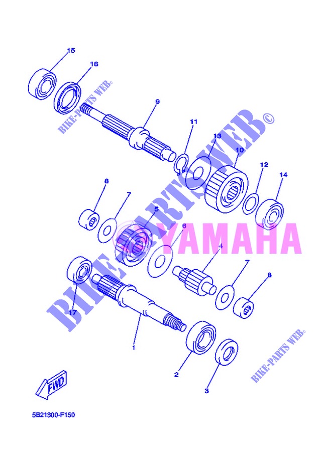 TRANSMISSION for Yamaha VP250 2013