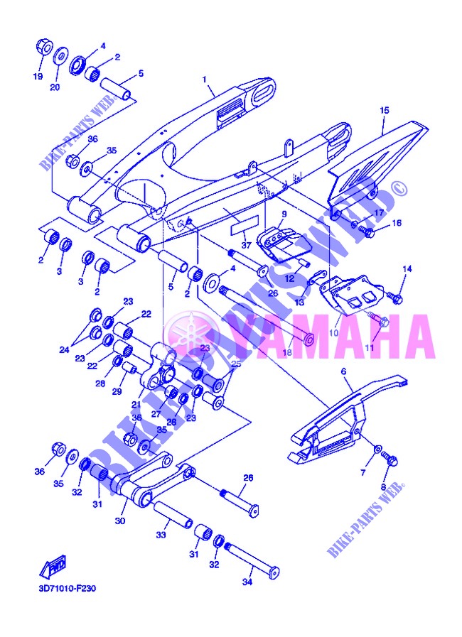 SWINGARM for Yamaha WR250R 2013