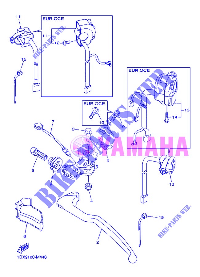 SWITCH / LEVER for Yamaha WR450F 2013