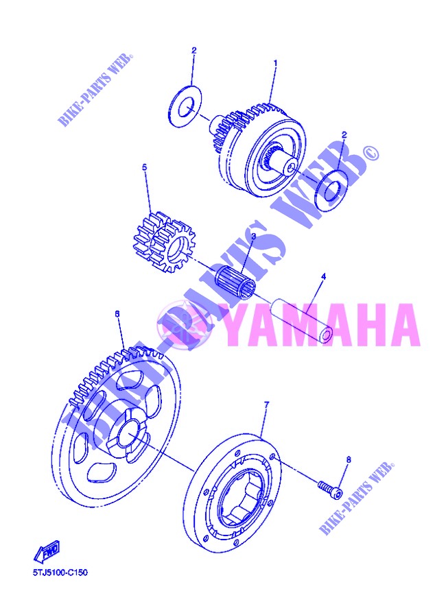 STARTER CLUTCH for Yamaha WR450F 2013