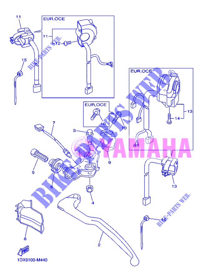 SWITCH / LEVER for Yamaha WR450F 2013