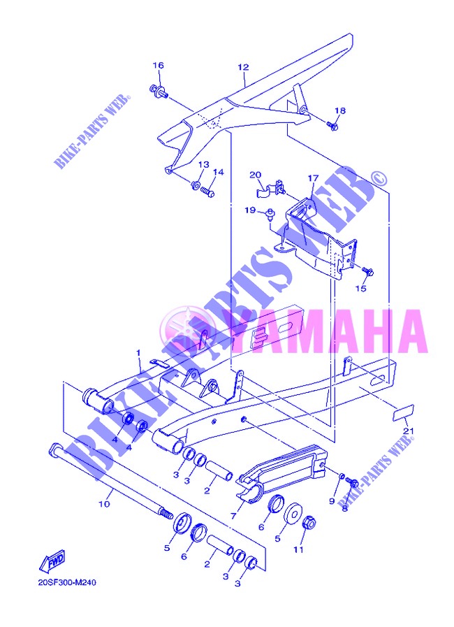 SWINGARM for Yamaha DIVERSION 600 F 2013